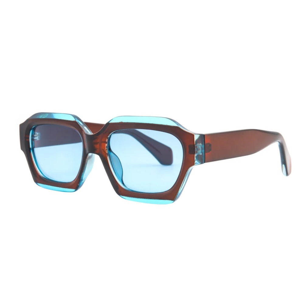 RYAN SIMKHAI POLARIZED MONA | Brown| Blue | Blue Lense SUNGLASSES